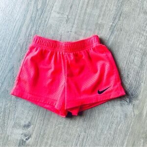 Nike Pink Mesh Athletic Shorts Girls Small